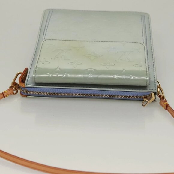 LOUIS VUITTON Monogram Vernis Motto Pouch Lavande M91224 LV Auth 134548 - Picture 7 of 16